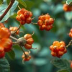 Rastlina s oranžovými kvetmi bohatými na saponíny