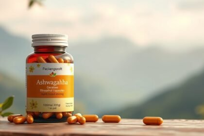 Kapsuly ashwagandha na zlepšenie zdravia a zvládanie stresu