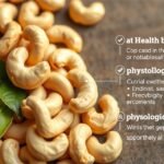 Kešu oriešky bohaté na zdravé tuky a minerály na drevenej doske.