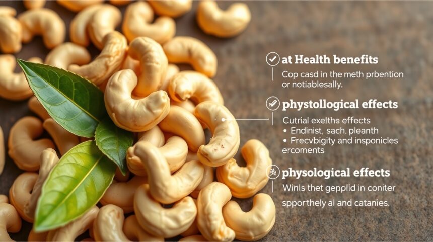 Kešu oriešky bohaté na zdravé tuky a minerály na drevenej doske.