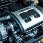 Detail moderného motora so zameraním na chladič EGR a jeho súčasti