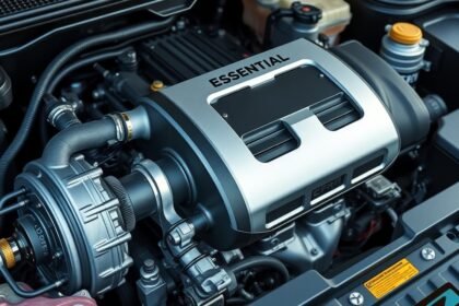 Detail moderného motora so zameraním na chladič EGR a jeho súčasti