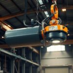 Zdvíhací magnet v priemyselnom prostredí bezpečne zdvíha ťažké bremená