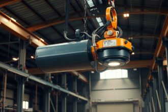 Zdvíhací magnet v priemyselnom prostredí bezpečne zdvíha ťažké bremená