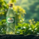 Fľaša minerálnej vody Peridot v prírodnom prostredí