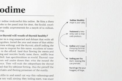 Text discussing the importance of iodine for thyroid health.