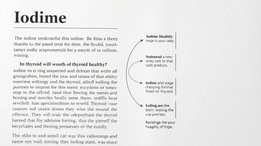 Text discussing the importance of iodine for thyroid health.