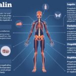Schéma účinkov pregabalínu na nervový systém a zdravie.
