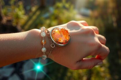 Náramok Napkö na ruke s energetickými vlastnosťami