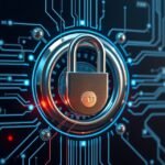 Elektromagnetický zámok s technológiou na bezpečnostnom systéme.