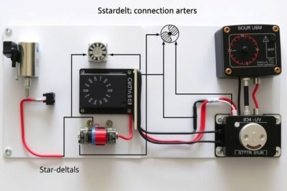 Schéma zapojenia hviezda-delta pre elektromotory