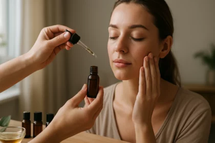 Aplikácia esenciálneho oleja na pleť pre jej starostlivosť a oživenie