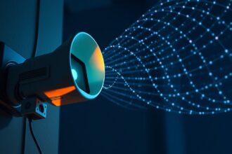 Mikrovlnný internet s anténou a rádiovými vlnami