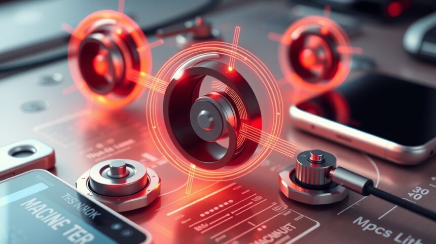 Magnetické senzory detekujúce magnetické pole na technológii.