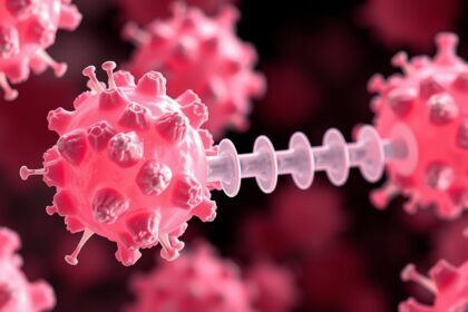 Ilustrácia telomerázy ovplyvňujúcej procesy starnutia buniek