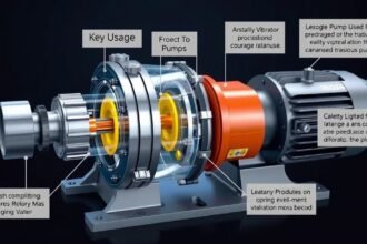 Vibračné čerpadlo zobrazujúce mechanizmus a kľúčové prvky činnosti.