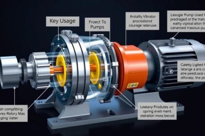 Vibračné čerpadlo zobrazujúce mechanizmus a kľúčové prvky činnosti.