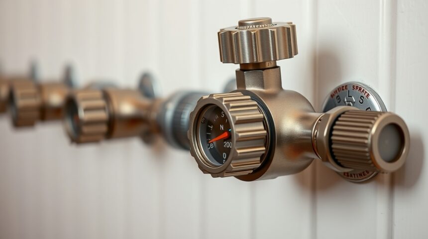 Radiátorový ventil na reguláciu teploty a prietoku vody