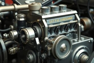 Detailný pohľad na štvortaktný Ottov motor