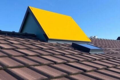 Vetrací hrebenáč na streche zabezpečuje správnu cirkuláciu vzduchu.