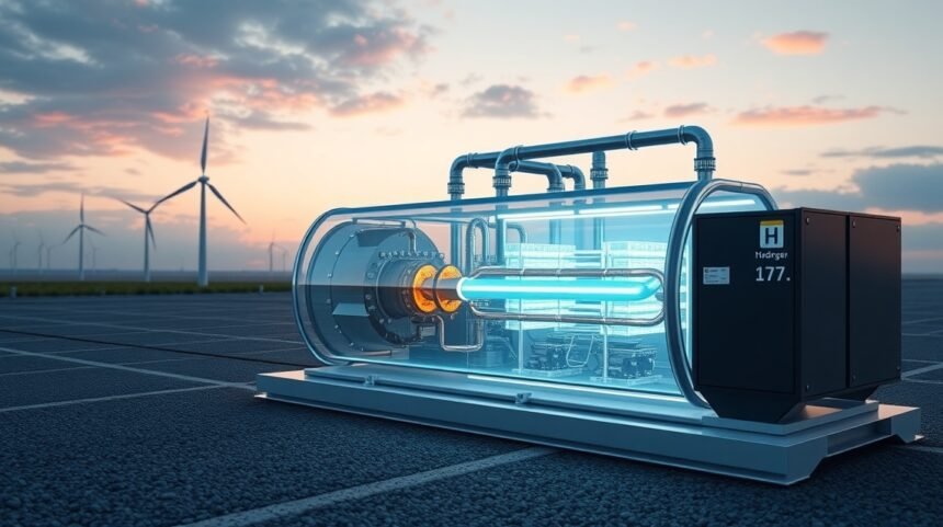 Vodíkový palivový článok pri veterných turbínach