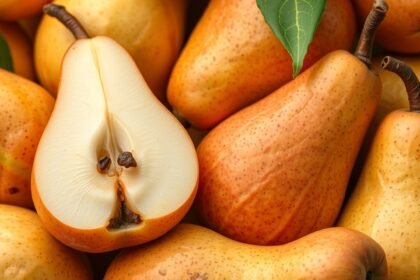 Hrušky bohaté na vlákninu a prebiotiká pre zdravé trávenie