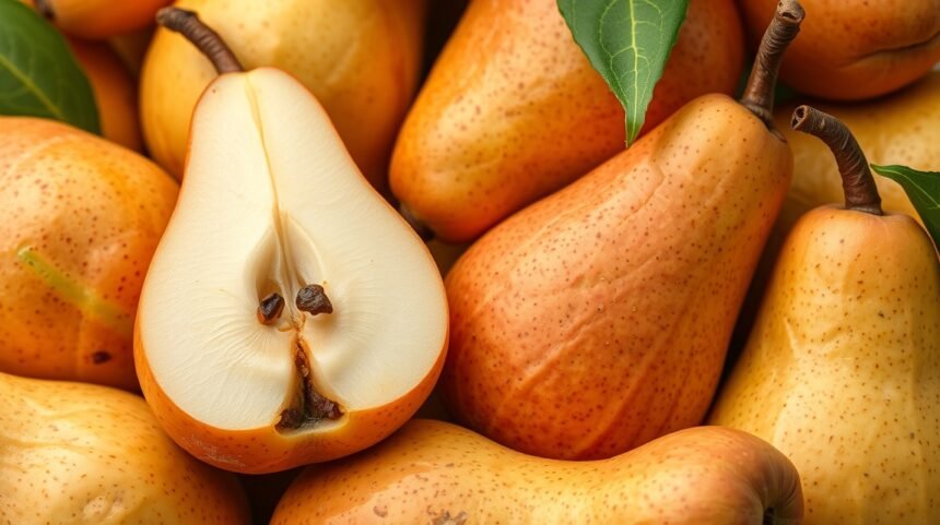 Hrušky bohaté na vlákninu a prebiotiká pre zdravé trávenie