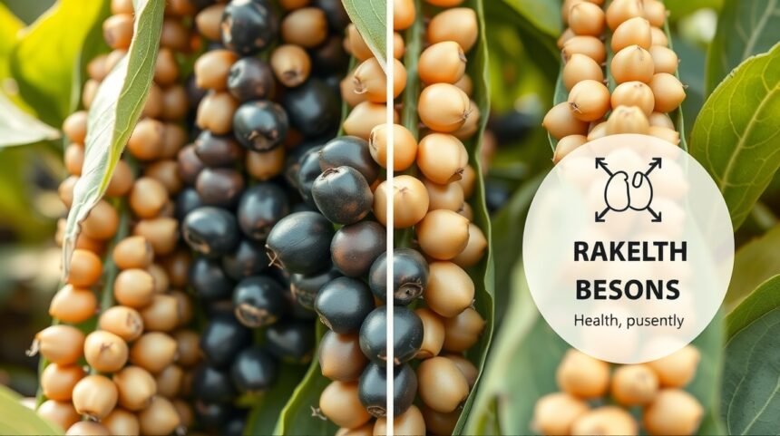 Zábery sójových bôbov s rôznymi kresbami