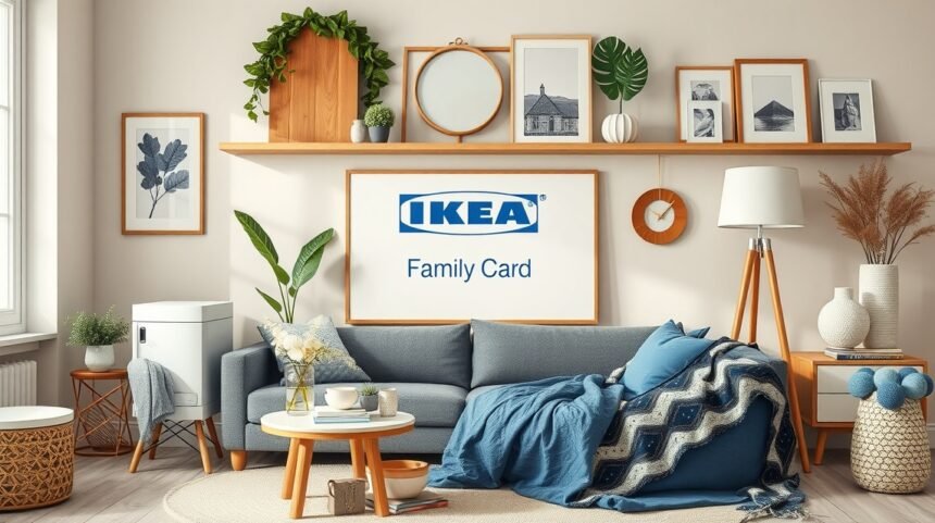 Obývacia izba s IKEA Family kartou a štýlovým nábytkom