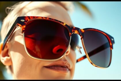 Módne Polaroid slnečné okuliare s tmavými sklami