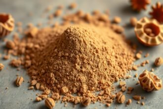 Triphala prášok z ájurvédskych plodov na podporu trávenia a detoxikácie