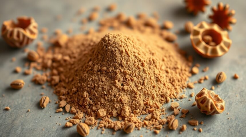 Triphala prášok z ájurvédskych plodov na podporu trávenia a detoxikácie