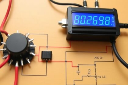 Hysterezisový komparátor s analógovým displayom a zapojením