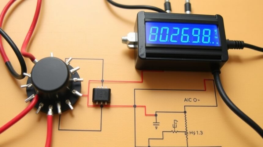 Hysterezisový komparátor s analógovým displayom a zapojením