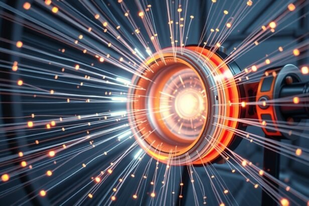 Detail magnetrónu generujúceho mikrovlnnú energiu