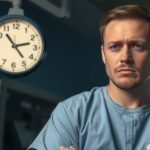 Lekár v nočnej smene so znepokojeným výrazom