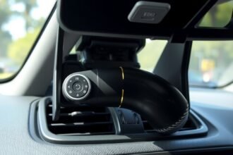 Ovládač klimatizácie v aute pre udržanie chladu počas horúčav