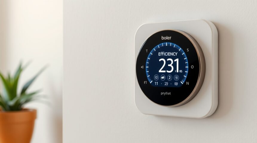 Moderný termostat na kotol pre úsporné kúrenie v domácnosti